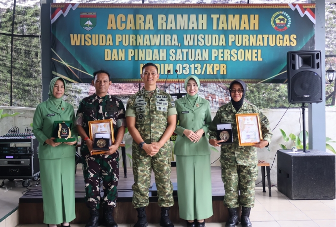 Kodim 0313/KPR Gelar Acara Ramah Tamah Wisuda Purnawira, Apresiasi Dedikasi dan Jalin Silaturahmi