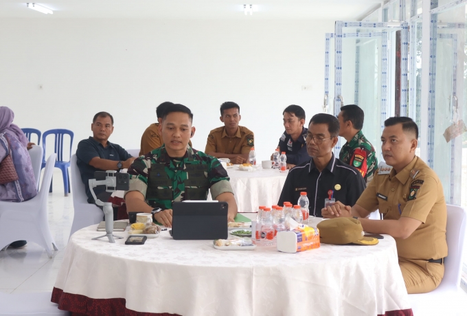 Dandim 0313/KPR Paparkan Progres KDKMP kepada Wapang TNI dalam Rapat Evaluasi Daring