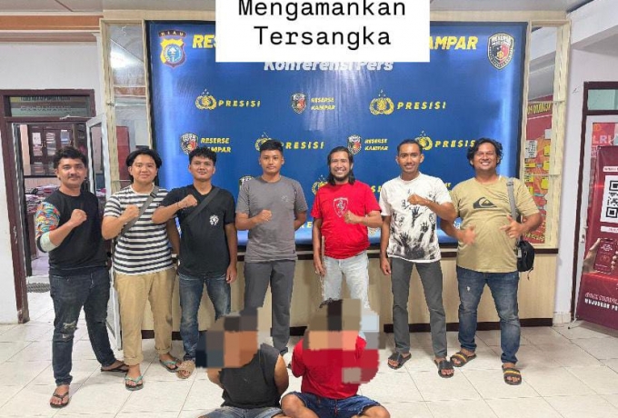 Satreskrim Polres Kampar Tangkap Dua Pelaku Curanmor