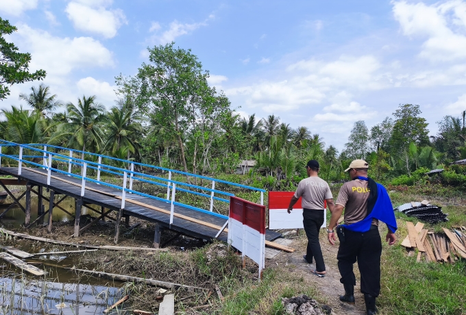 Hari ke-11, Jembatan Merah Putih Presisi Rampung 100 Persen di Kuala Indragiri
