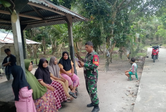 Jaga Hubungan Baik, Babinsa Melaksanakan Komsos Dengan Warga Binaan