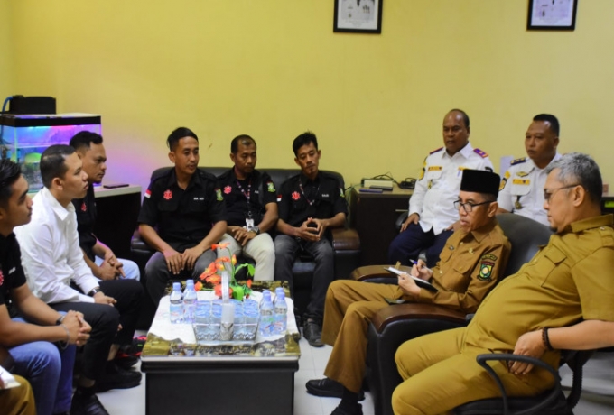 Pemkab Kampat Terima Audiensi Pengurus Ikatan Persaudaraan Driver Ambulance 