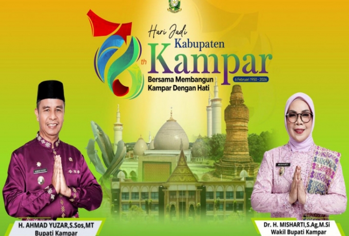 Semarakan Hari Jadi Kampar Ke 76, Bupati Kampar Keluarkan Himbauan