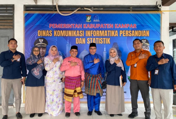 Jalin Silaturahmi dan Audiensi dengan BPS, Kominfo Kampar Saling Bersinergi dan Singkronisasi