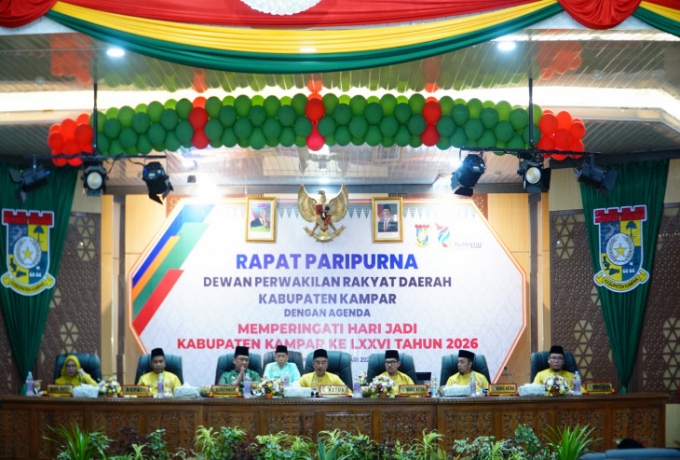 Sempena HUT Ke 76, Pemkab Kampar bersama DPRD Gelar Sidang Paripurna Istimewa