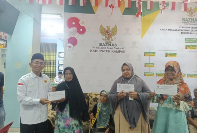 Program Kampar Peduli, BAZNAS Hadirkan Harapan bagi Jompo dan Disabilitas