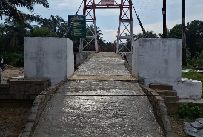 Hanya Tersisa Tahap Finishing, Pembangunan Jembatan Garuda Tembus Progres 96,8%