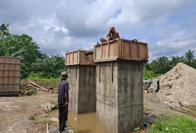 Akselerasi Pembangunan Jembatan Muara Musu, Pengecoran Struktur Utama Capai 90 Persen
