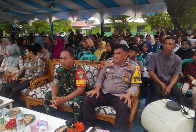 Babinsa Sertu Ilham Khairi Hadiri Perpisahan Siswa MA dan MTs Berikan Motivasi Generasi Muda