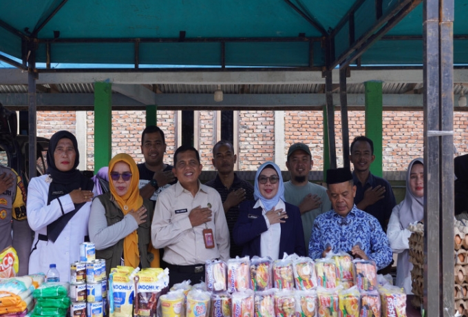 Jaga Stabilitas Harga Pangan, Wakil Bupati Kampar Buka GPM di Desa Batu Langka