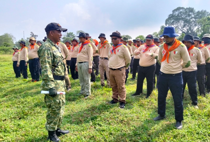 Gelar Kemah Bela Negara, DPW PKS Riau Gandeng Babinsa Koramil  01/Bangkinang 