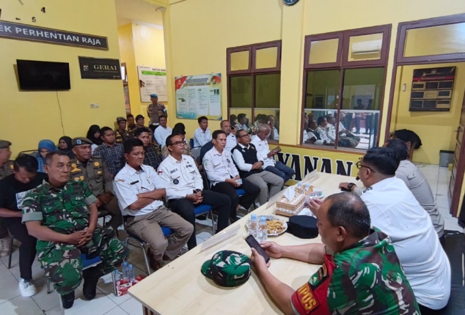 Danramil 06 Siak Hulu Hadiri Rapat Koordinasi Penanggulangan Karhutla