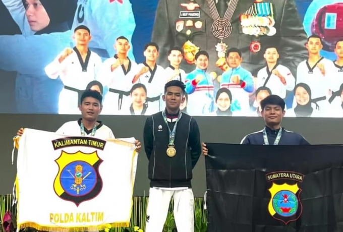 Brimob Polda Riau Bersinar di Kejurnas Taekwondo Kapolri Cup 2026