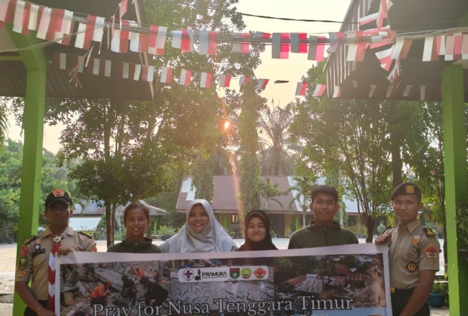 Tumbuhkan Rasa Empati Kemanusiaan, Saka Wira Kartika Kodim 0313/KPR Gelar Aksi Galang Dana Untuk NTT