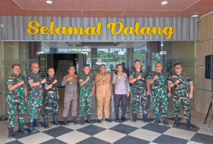 Cegah Karhutla, Tim Penyuluh Mabes TNI Gelar Audiensi dan Sosialisasi di Polres Rokan Hulu