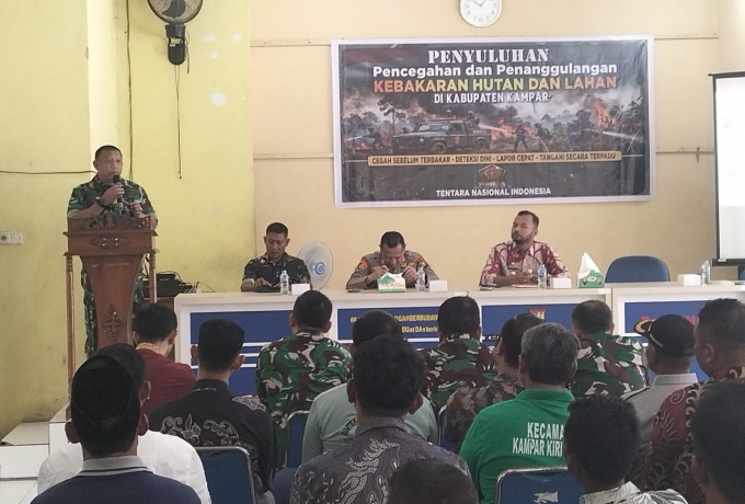 Tim Mabes TNI Dipimpin Brigjen TNI Sudarma Setiawan Gelar Tegaskan Hukum Pembakaran lahan