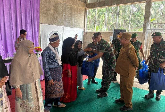 Terus lakukan Edukasi Penanganan Karhutla, Tim Penyuluh Mabes TNI Rangkul LKA dan Muspika Tambusai