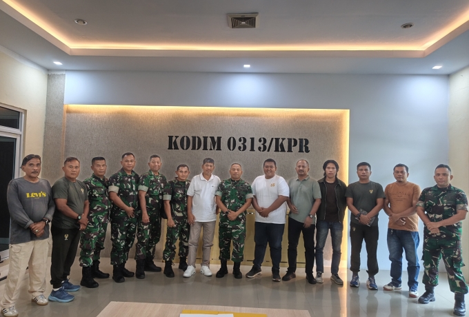 Meriahkan HUT Ke-81 TNI, Kodim 0313/KPR Matangkan Persiapan Turnamen Domino Piala Panglima TNI