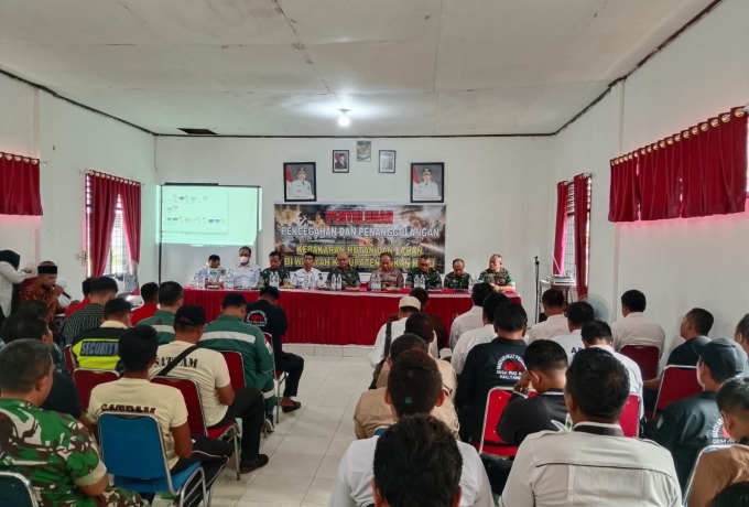 Sasar Tingkat Dasar, Tim Mabes TNI Gembleng Kesiapsiagaan Karhutla Aparat Desa dan Muspika Tandun