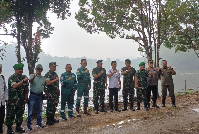 Antisipasi Karhutla, Tim Penyuluh Mabes TNI Sisir Embung dan Menara Pantau di Rokan Hulu