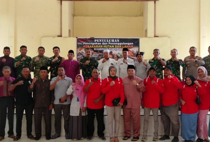 Tim Penyuluh Mabes TNI Gembleng Elemen Masyarakat Bandar Sei Kijang Cekat Karhutla