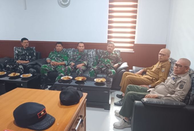 Galang Kolaborasi Terpadu Bebas Asap, Tim Mabes TNI Silaturahmi ke BPBD Kabupaten Pelalawan