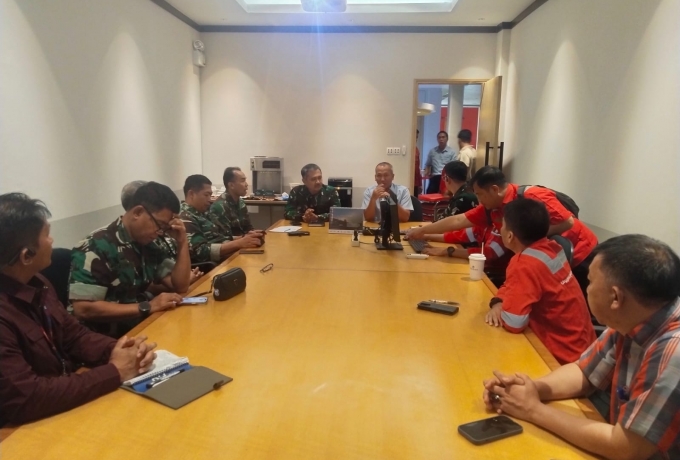 Masifkan Pengawasan Karhutla, Tim Mabes TNI Inpeksi Kesiapsiagaan Tim Pemadam RAPP Pelalawan