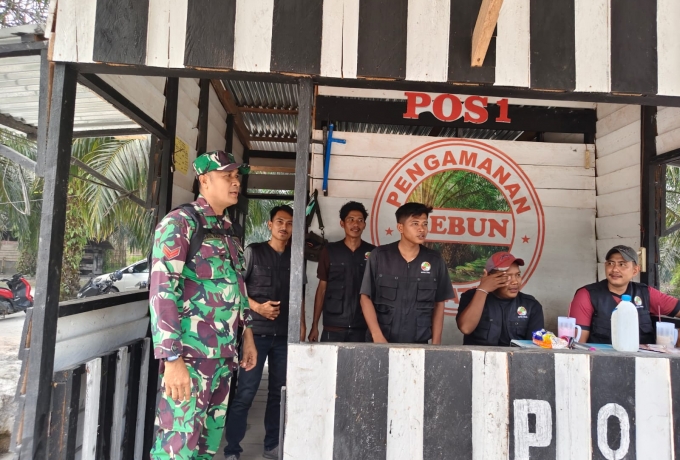 Babinsa Laksanakan Sosialisasi Bersama Masyarakat cegah karhutla wilayah Koramil 14/kepenuhan 