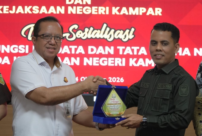 KPU Kampar dan Kejaksaan Tanda Tangani Perjanjian Kerja Sama