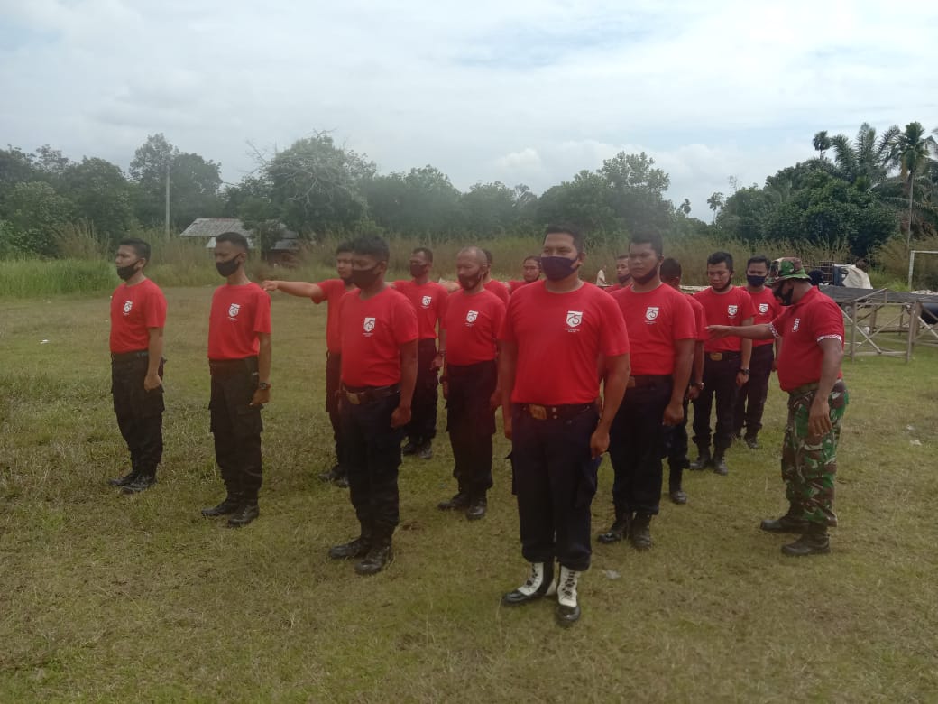 Untuk Tingkatkan Kedisiplinan, TNI Latih Pegawai Lapas Kelas IIB Pasir Pengaraian PBB 