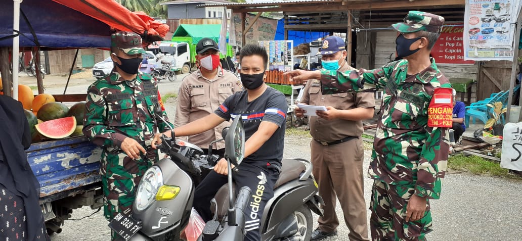 Sinergitas TNI Polri Bersama Pemerintah Gelar Operasi Penerapan Disiplin Protokol Kesehatan Covid 19