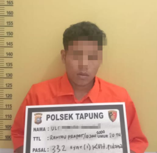 Larikan Anak Gadis Dibawah Umur, Pelaku Ditangkap Reskrim Polsek Tapung