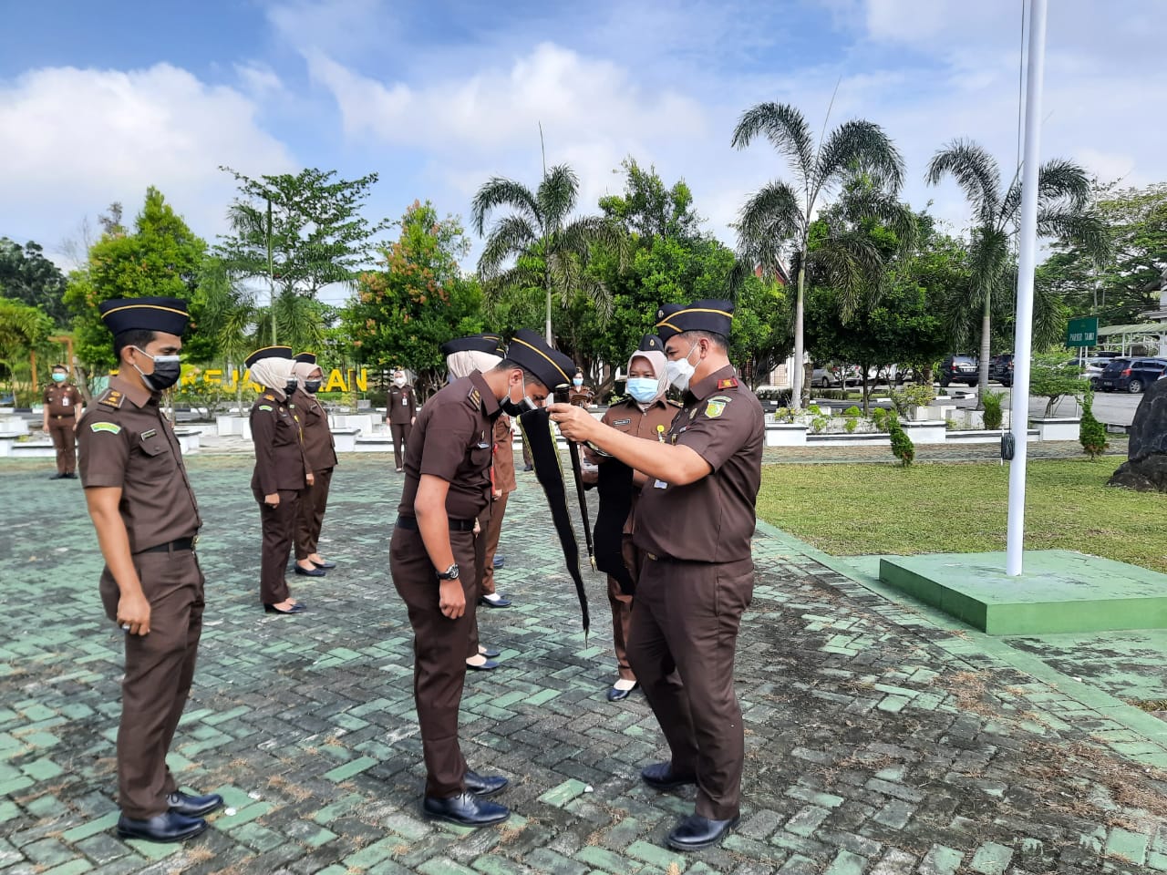 Menuju WBK/WBBM dan Vaksinasi Tahap Pertama, Kejari Kampar Laksanakan Penandatanganan Komitmen Bersa