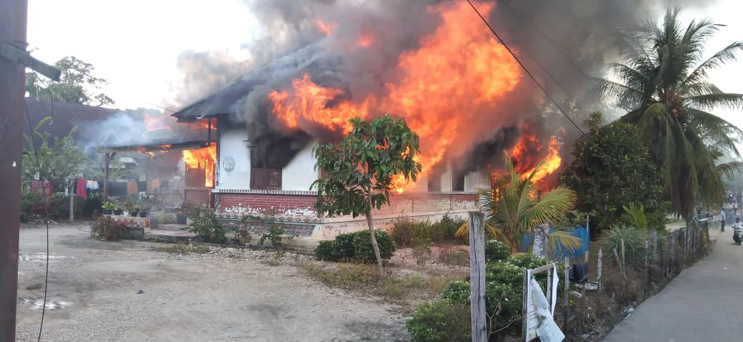 Kebakaran Rumah di Koto Menampung Kuok, Kerugian Ditaksir Capai Rp 400 Juta