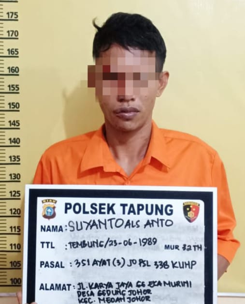 Hampir 3 Bulan Buron, Pelaku Penganiayaan dan Pembunuhan ini Ditangkap Polsek Tapung
