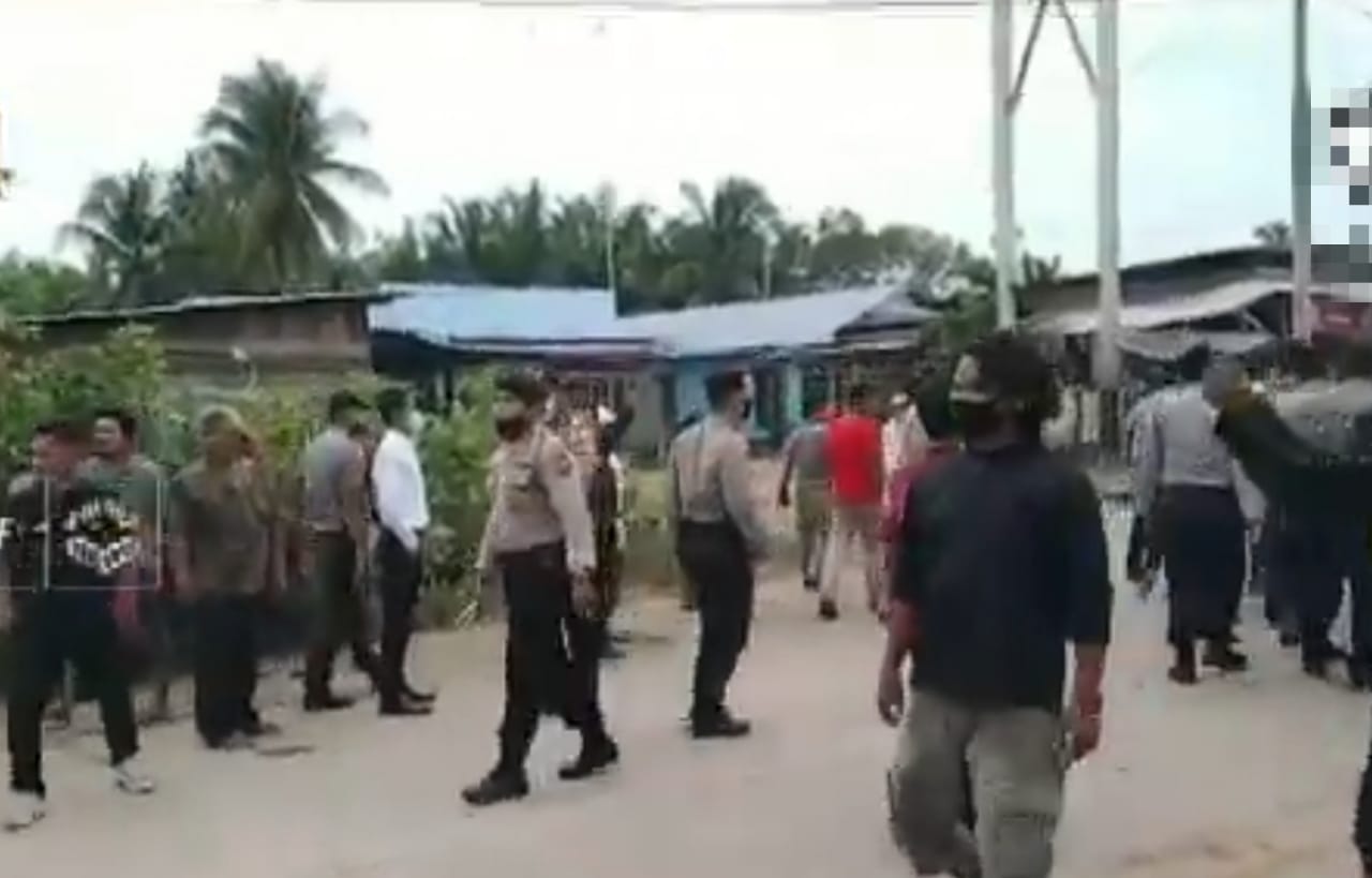 Berkat Kesigapan Aparat Kepolisian, Bentrokan 2 Kelompok Buruh di Tapung Hulu Berhasil Diredam