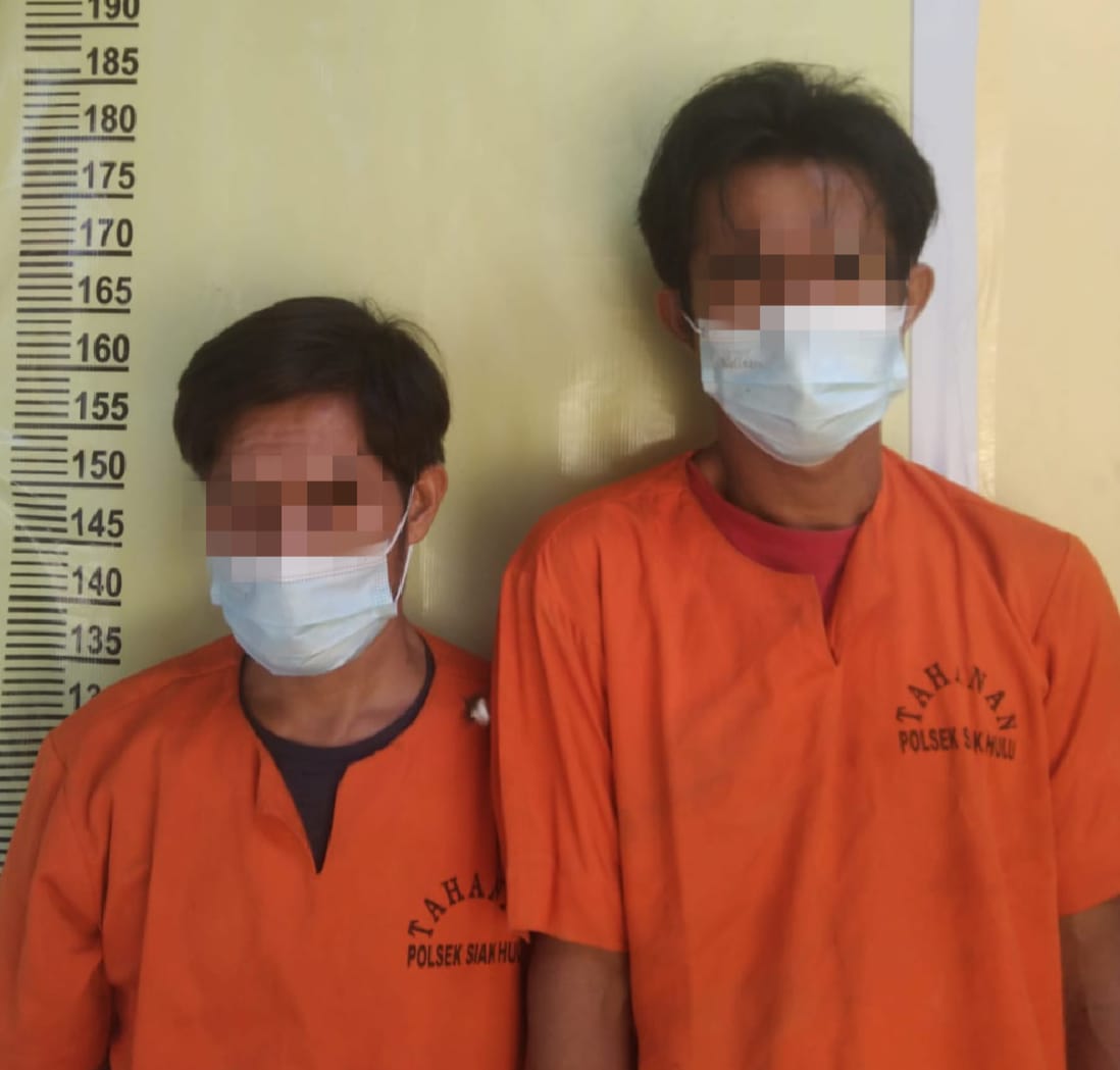 Dua Pelaku Pencurian Emas dan Uang  Senilai Rp 360 Juta Ditangkap Polsek Siak Hulu