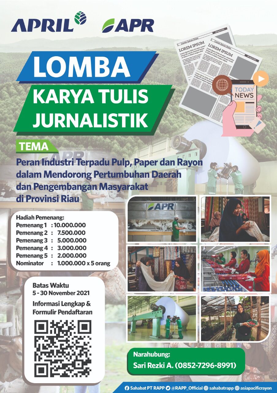 Lomba Karya Tulis Jurnalistik PT RAPP - APR