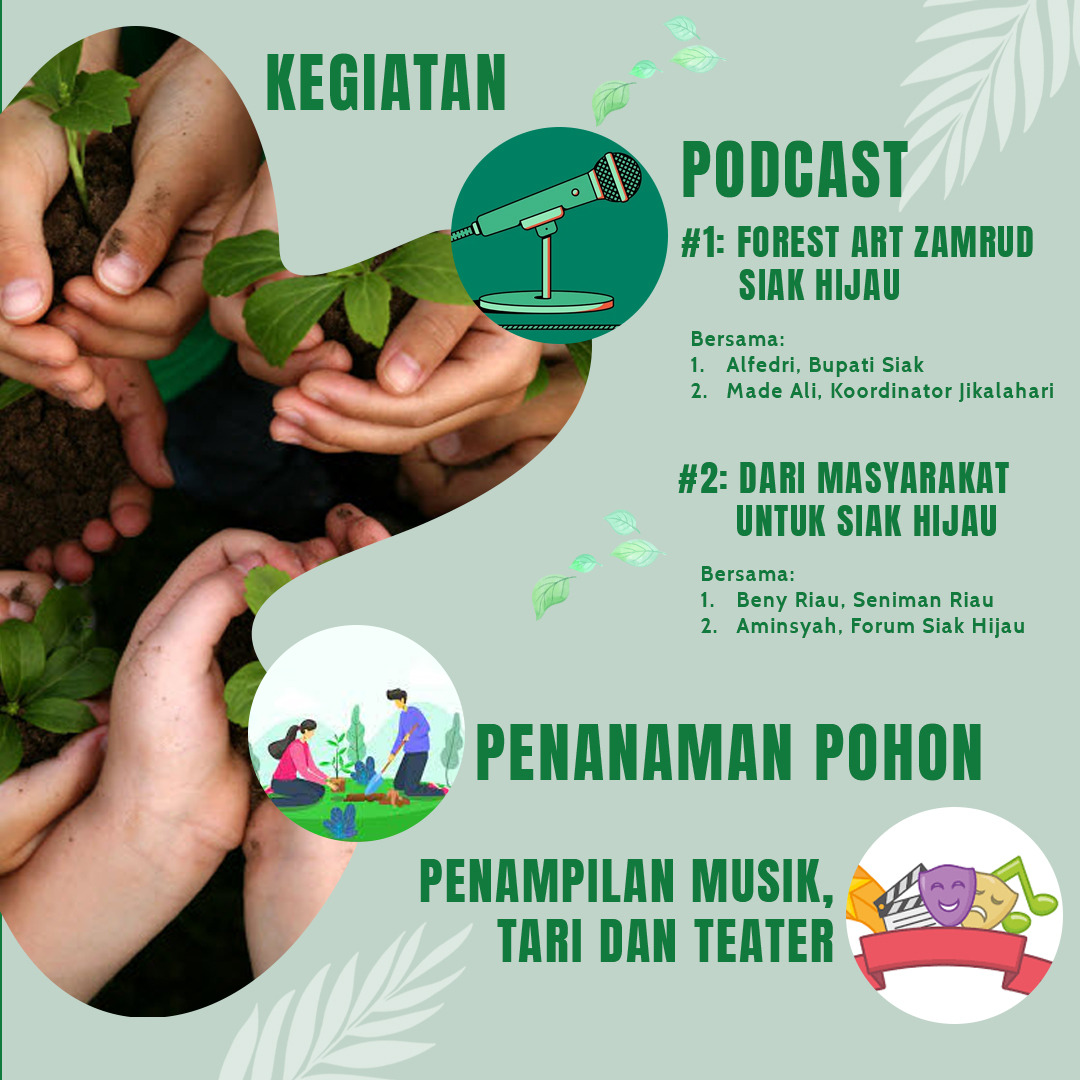 Zamrud Siak Hijau di Hari Pohon 