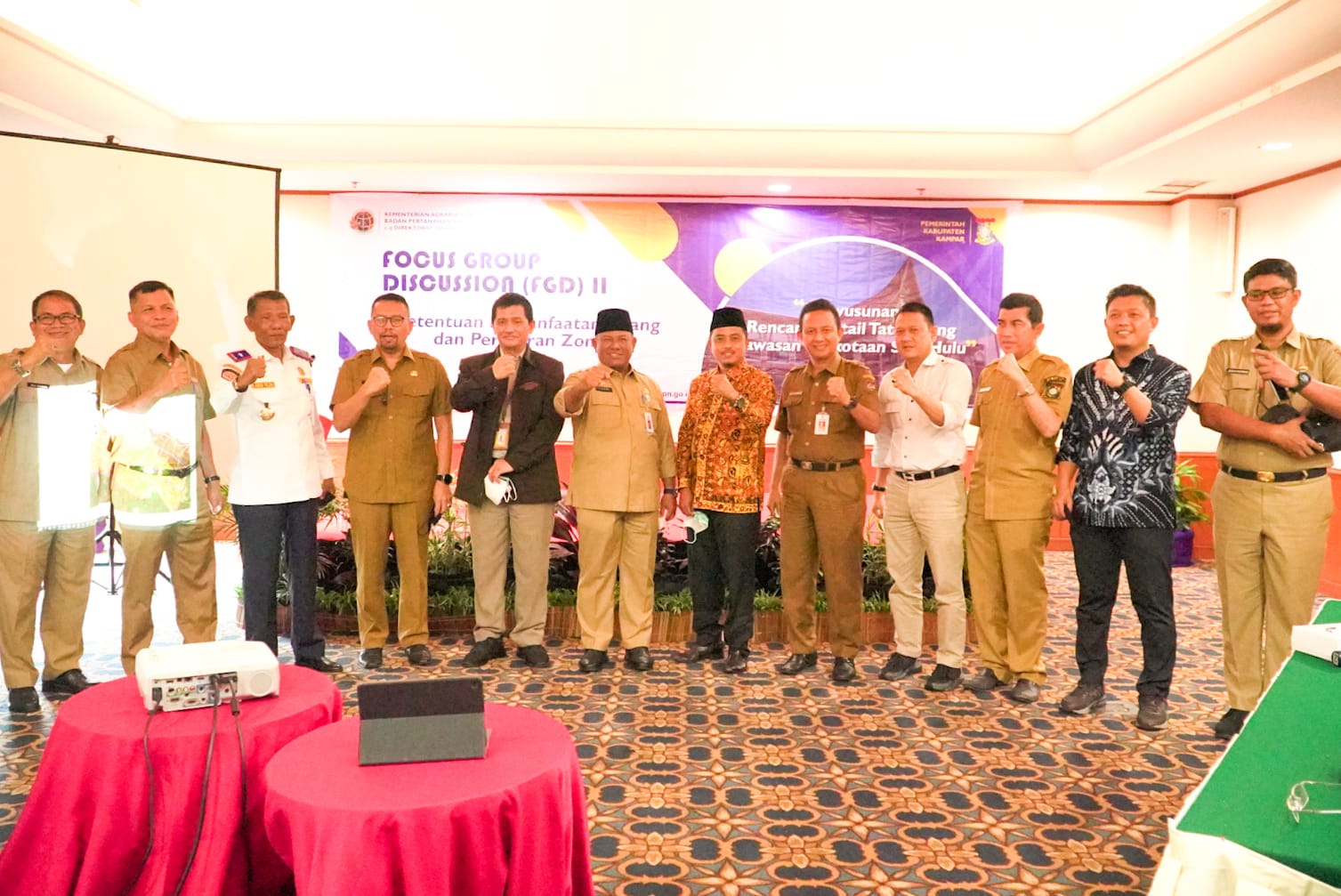 Kementrian ATR/BPN RI Pilih Kecamatan Siak Hulu Jadi Pilot Project Kawasan Kota Terpadu RDTR