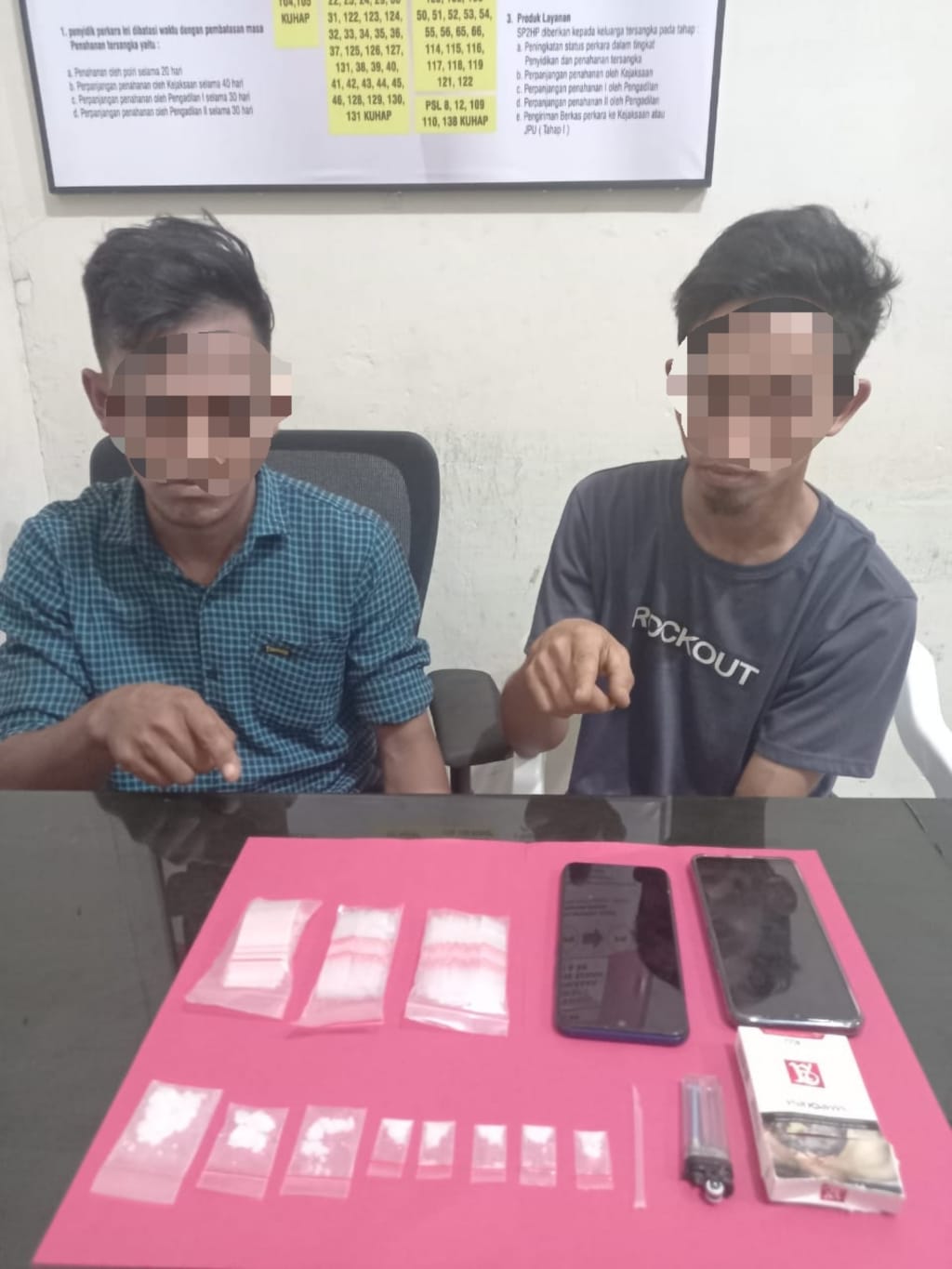 Tim Opsnal Satresnarkoba Polres Kampar Tangkap Pengedar Sabu di Wilayah Desa Sipungguk