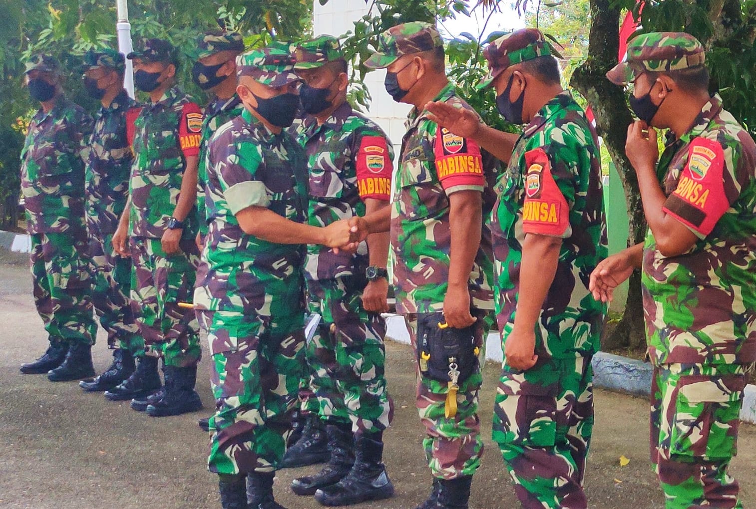 Kunjungi Koramil 02 Rambah, Ini Pesan Dandim 0313/KPR