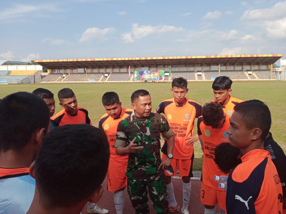 Dandim 0313/KPR Hadiri Laga Final Piala Kasad PSSI Liga Santri Wilayah Provinsi Riau