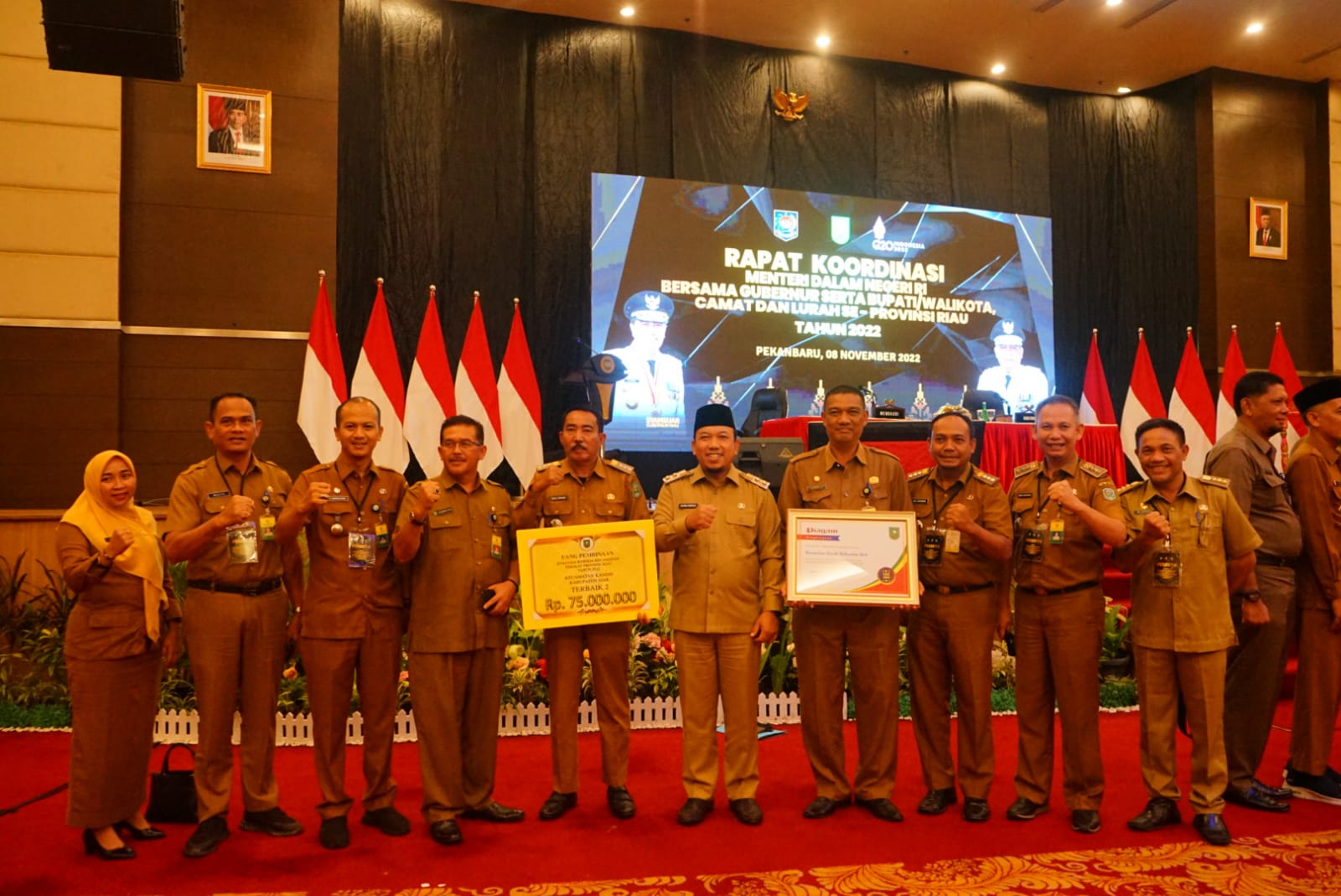 Wabup Husni Hadir Rakor Bersama Gubernur dan Mendagri