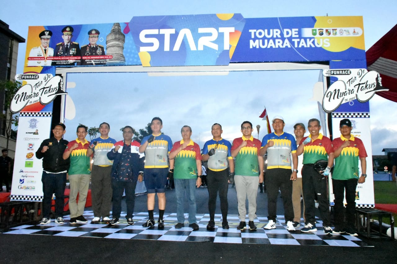 Funrace Tour de Muara Takus tahun 2022 Resmi dilepas Dikabupaten Kampar