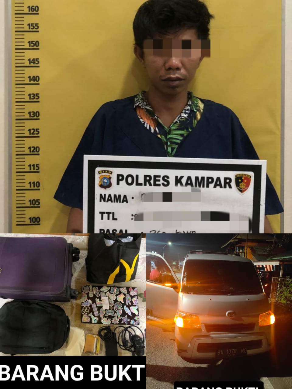 Naas Abg ini di Sekap, dan Ditinggalkan di Jalan, Pelaku di Ringkus Satreskrim Polres Kampar