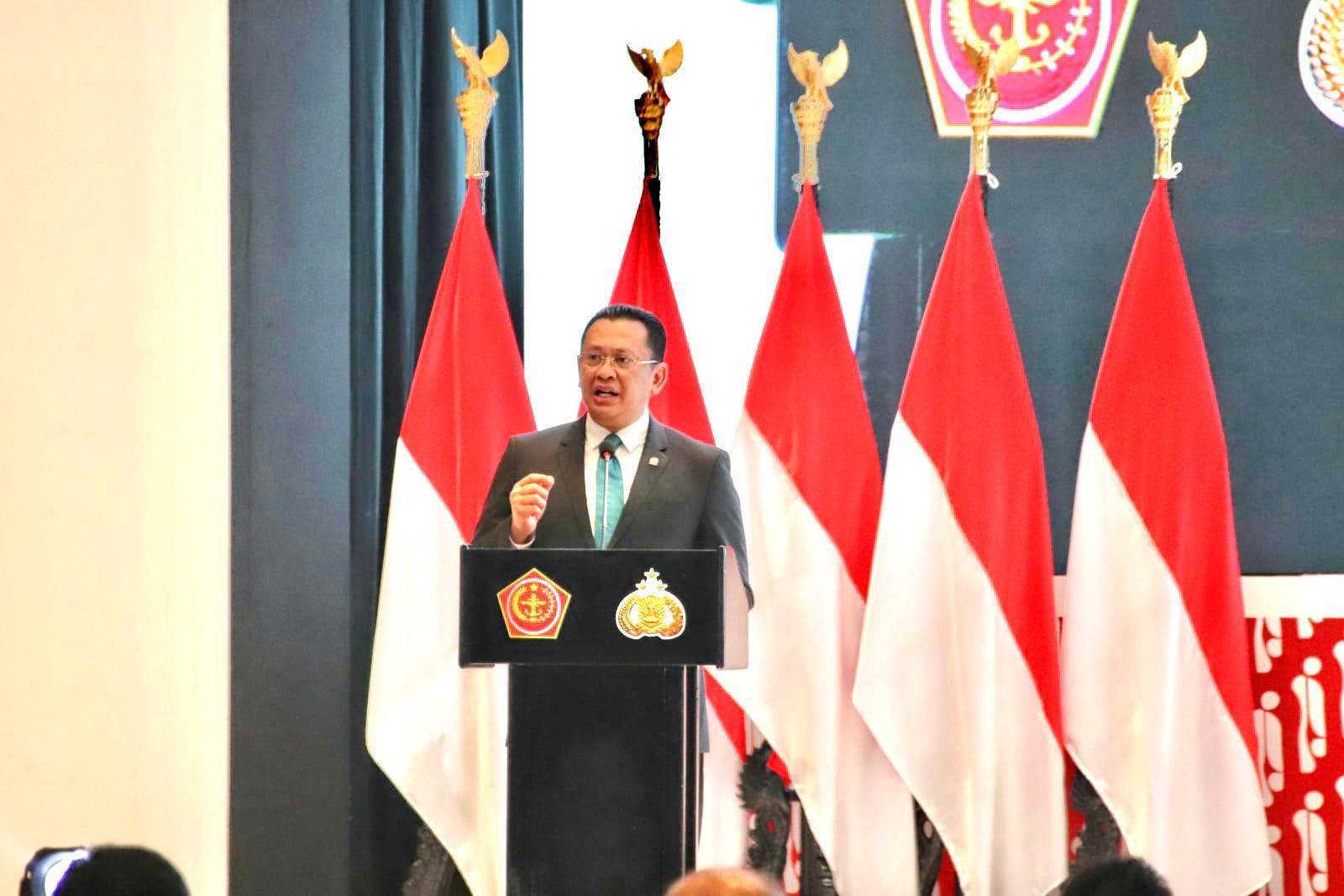 Berikan Pembekalan Umum Rapim TNI Polri, Ketua MPR RI Ingatkan Hadapi Tantangan Dunia Digital