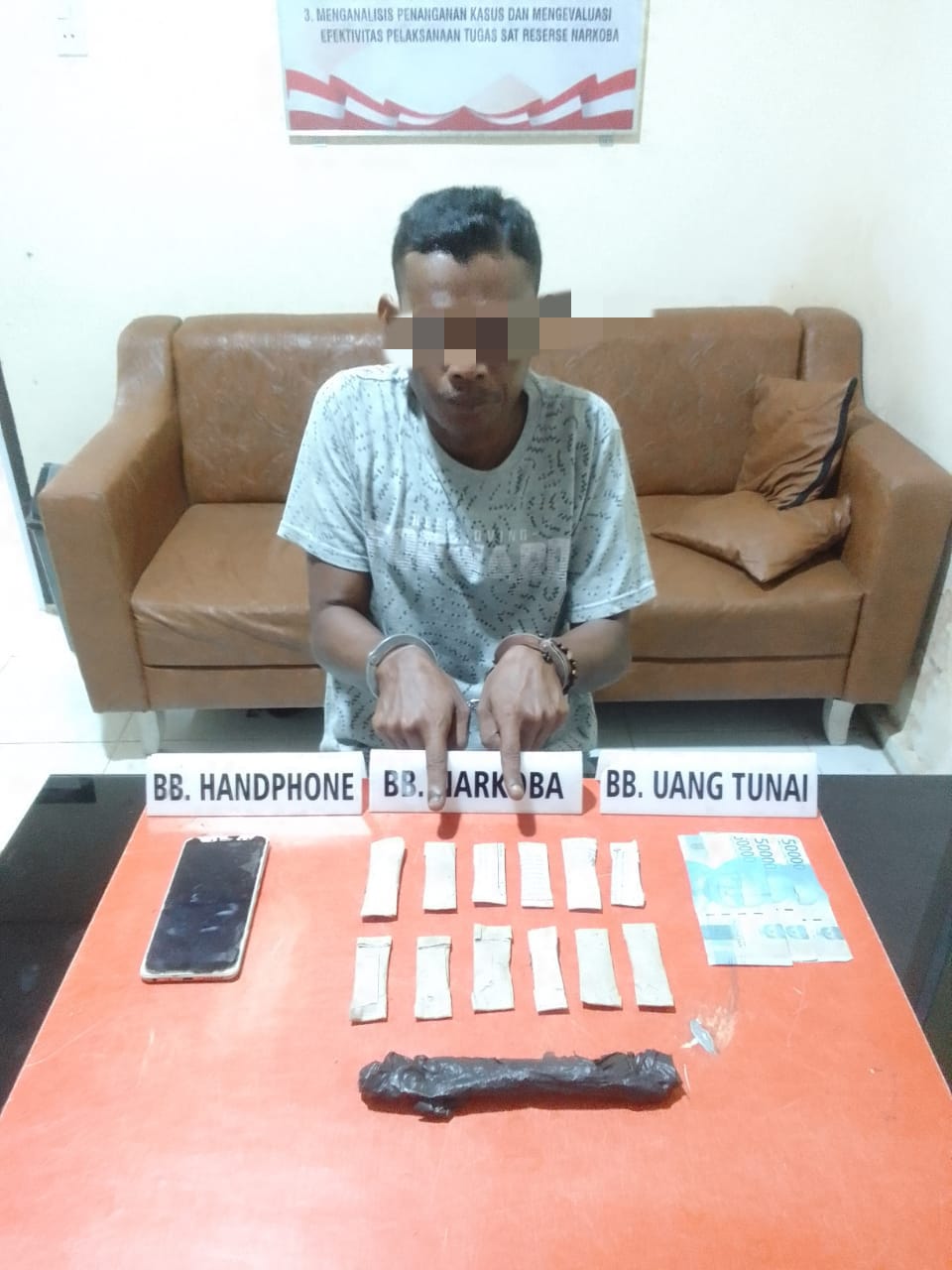 12 Paket Daun Ganja Kering Siap di Edar Berhasil di Ringkus Tim Ojoloyo