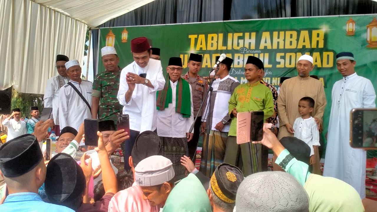 Danramil 01/Bkn Hadiri Tabligh Akbar di Masjid Nurul Huda Bukit Sembilan 
