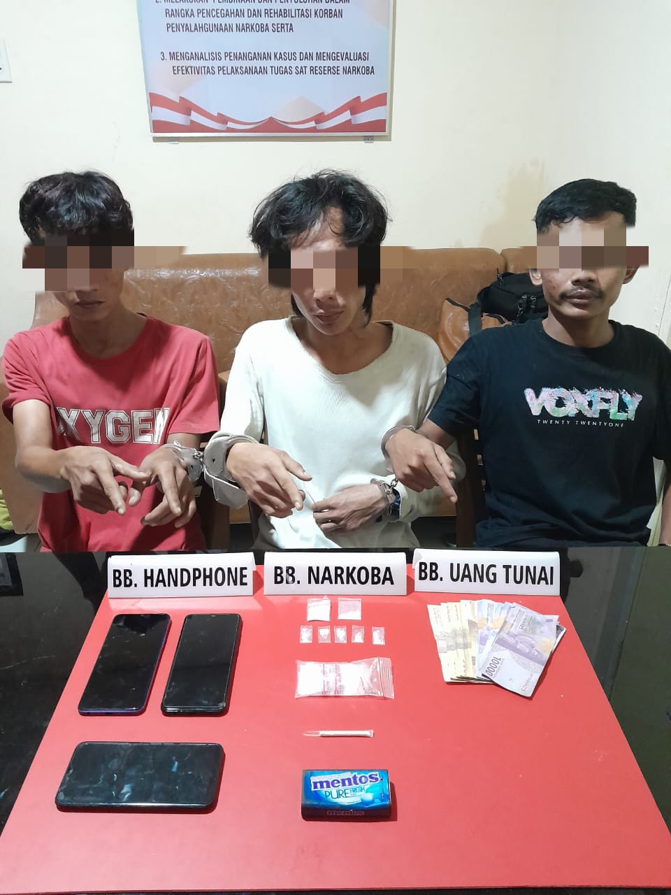 Satnarkoba Polres Kampar Tangkap Pelaku Narkoba di Pondok Kebun Sawit